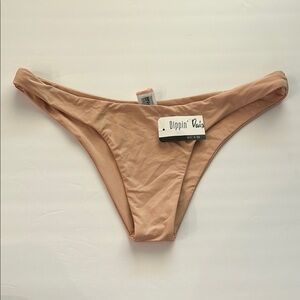 Dippin' Daisy's blush cheeky bikini swim bottoms size large NWT
